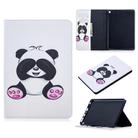 For Amazon Kindle Fire HD8 (2020) Colored Drawing Pattern Horizontal Flip Leather Case with Holder & Card Slots & Wallet(Panda) - 1