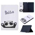 For Amazon Kindle Fire HD8 (2020) Colored Drawing Pattern Horizontal Flip Leather Case with Holder & Card Slots & Wallet(Hello Panda) - 1