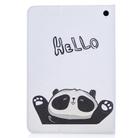 For Amazon Kindle Fire HD8 (2020) Colored Drawing Pattern Horizontal Flip Leather Case with Holder & Card Slots & Wallet(Hello Panda) - 2