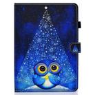 For iPad Air 2022 / 2020 10.9 Colored Drawing Stitching Horizontal Flip Leather Case with Holder & Card Slots & Sleep / Wake-up function(Night Sky Owl) - 1