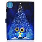 For iPad Air 2022 / 2020 10.9 Colored Drawing Stitching Horizontal Flip Leather Case with Holder & Card Slots & Sleep / Wake-up function(Night Sky Owl) - 2