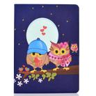 For iPad Air 2022 / 2020 10.9 Electric Pressed Colored Drawing Horizontal Flip Leather Case with Holder & Card Slots & Sleep / Wake-up Function(Couple Owls) - 2