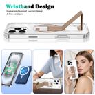 For iPhone 13 Pro Max / 12 Pro Max Clear Wristband Holder MagSafe Phone Case(Brown) - 2