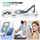 For iPhone 14 / 13 Clear Wristband Holder MagSafe Phone Case(Dark Blue) - 2