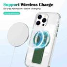 For iPhone 14 / 13 Clear Wristband Holder MagSafe Phone Case(Dark Green) - 3
