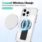 For iPhone 15 Clear Wristband Holder MagSafe Phone Case(Black) - 3