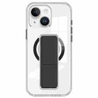 For iPhone 15 Plus / 14 Plus Clear Wristband Holder MagSafe Phone Case(Black) - 1