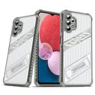 For Samsung Galaxy A13 4G / 5G Plating Holder PC Hybrid TPU Phone Case(Space Gray) - 1