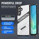 For Samsung Galaxy A16 Plating Holder PC Hybrid TPU Phone Case(Space Gray) - 2