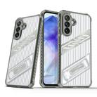 For Samsung Galaxy A35 / A55 5G Plating Holder PC Hybrid TPU Phone Case(Space Gray) - 1