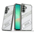 For Samsung Galaxy A26 5G Plating Holder PC Hybrid TPU Phone Case(Space Gray) - 1