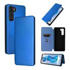 For ZTE Nubia S 5G A403ZT Carbon Fiber Texture Flip Leather Phone Case(Blue) - 1