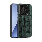 For Xiaomi 15 Pro ABEEL Beast Pattern 6D Micro-Embossed MagSafe Genuine Leather Phone Case(Green) - 1