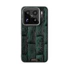 For Xiaomi 15S Pro ABEEL Beast Pattern 6D Micro-Embossed MagSafe Genuine Leather Phone Case(Green) - 2
