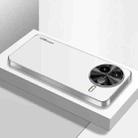 For Redmi K80 Pro AG Frosted Electroplating Acrylic Phone Case(Silver White) - 1