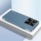 For Redmi Note 14 5G AG Frosted Electroplating Acrylic Phone Case(Navy Blue) - 1