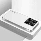 For Redmi Note 14 5G AG Frosted Electroplating Acrylic Phone Case(Silver White) - 1
