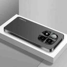 For Redmi Note 14 Pro+ 5G AG Frosted Electroplating Acrylic Phone Case(Black) - 1