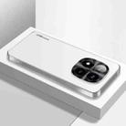 For Redmi Note 14 Pro+ 5G AG Frosted Electroplating Acrylic Phone Case(Silver White) - 1