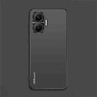 For Redmi Turbo 4 Pro AG Frosted Electroplating Acrylic Phone Case(Black) - 1