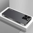 For iPhone 16 Pro AG Frosted Electroplating Acrylic Phone Case(Black) - 1