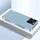For iPhone 16 Pro AG Frosted Electroplating Acrylic Phone Case(Sierra Blue) - 1