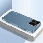 For iPhone 16 Pro Max AG Frosted Electroplating Acrylic Phone Case(Navy Blue) - 1