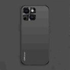 For iPhone 14 AG Frosted Electroplating Acrylic Phone Case(Black) - 1