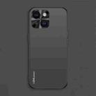 For iPhone 13 AG Frosted Electroplating Acrylic Phone Case(Black) - 1