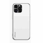 For iPhone 12 Pro Max AG Frosted Electroplating Acrylic Phone Case(Silver White) - 1