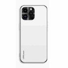 For iPhone 12 Pro AG Frosted Electroplating Acrylic Phone Case(Silver White) - 1