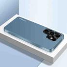 For Samsung Galaxy S25 Ultra 5G AG Frosted Electroplating Acrylic Phone Case(Navy Blue) - 1