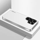 For Samsung Galaxy S25 Ultra 5G AG Frosted Electroplating Acrylic Phone Case(Silver White) - 1