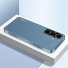 For Samsung Galaxy S25+ 5G AG Frosted Electroplating Acrylic Phone Case(Navy Blue) - 1