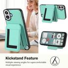 For Nothing CMF Phone 1 Detachable Magsafe Magnetic Card Bag Phone Case(Mint Green) - 3