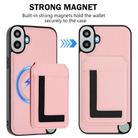 For Nothing CMF Phone 1 Detachable Magsafe Magnetic Card Bag Phone Case(Pink) - 2