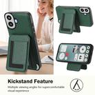 For Nothing CMF Phone 1 Detachable Magsafe Magnetic Card Bag Phone Case(Peacock Green) - 3