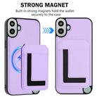 For Nothing CMF Phone 1 Detachable Magsafe Magnetic Card Bag Phone Case(Light Purple) - 2