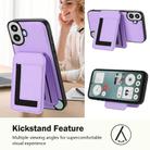 For Nothing CMF Phone 1 Detachable Magsafe Magnetic Card Bag Phone Case(Light Purple) - 3