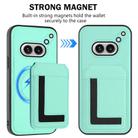 For Nothing Phone 2a Detachable Magsafe Magnetic Card Bag Phone Case(Mint Green) - 2