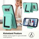 For Nothing Phone 2a Detachable Magsafe Magnetic Card Bag Phone Case(Mint Green) - 3