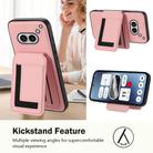 For Nothing Phone 2a Detachable Magsafe Magnetic Card Bag Phone Case(Pink) - 3