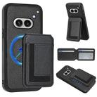 For Nothing Phone 2a Detachable Magsafe Magnetic Card Bag Phone Case(Black) - 1