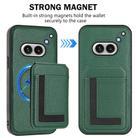 For Nothing Phone 2a Detachable Magsafe Magnetic Card Bag Phone Case(Peacock Green) - 2
