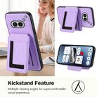 For Nothing Phone 2a Detachable Magsafe Magnetic Card Bag Phone Case(Light Purple) - 3