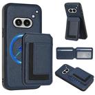 For Nothing Phone 2a Detachable Magsafe Magnetic Card Bag Phone Case(Dark Blue) - 1