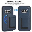 For Nothing Phone 2a Detachable Magsafe Magnetic Card Bag Phone Case(Dark Blue) - 2