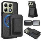 For Xiaomi 14T CX01 Detachable Magsafe Magnetic Card Bag Phone Case(Black) - 1