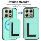 For Xiaomi 14T Pro CX01 Detachable Magsafe Magnetic Card Bag Phone Case(Mint Green) - 2