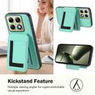 For Xiaomi 14T Pro CX01 Detachable Magsafe Magnetic Card Bag Phone Case(Mint Green) - 3